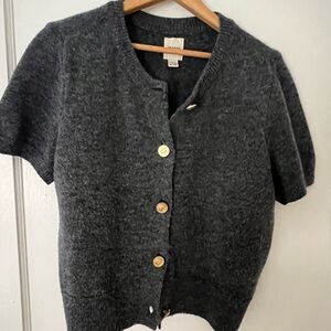 Maeve Short-Sleeve Cardigan Sweater